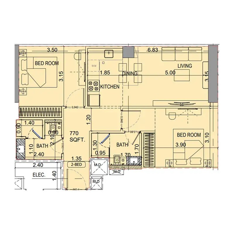 2 Bedroom
